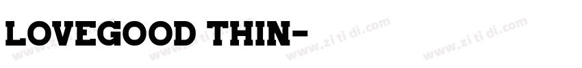 Lovegood Thin字体转换